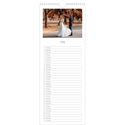 Fotokalender Smal  — Koboltklassiker [Maj]