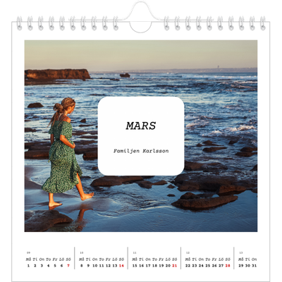 Årskalender kvadratisk — Hela historien [Mars]