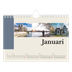 Fotokalender A5 Enkel — Världens sevärdheter [Januari]