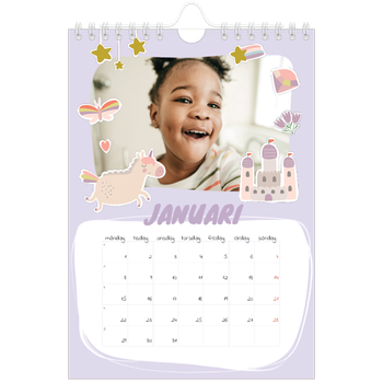 Fotokalender A5 Enkel — Magisk regnbåge