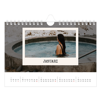 Fotokalender A5 Enkel — Porträttredigeringen