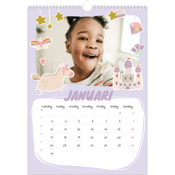 Fotokalender A3 Enkel — Magisk regnbåge
