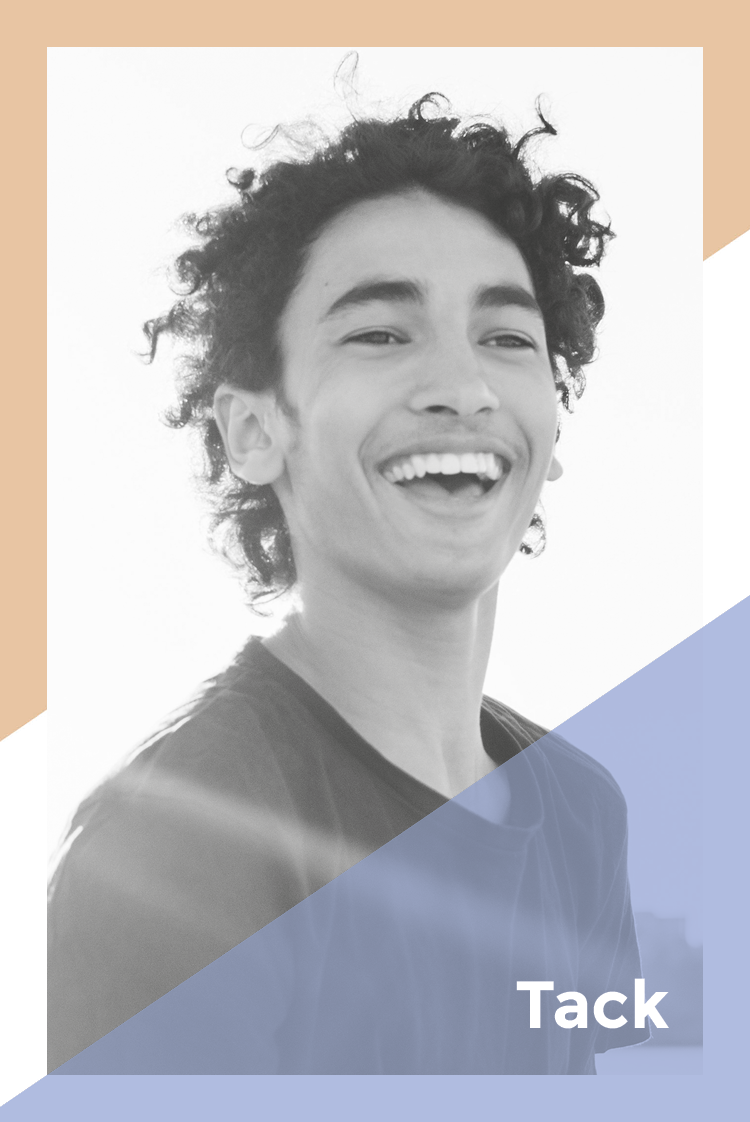 Tack — Halvfärgat filter