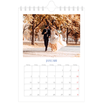 Fotokalender A5 Enkel — Koboltklassiker