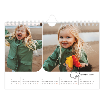 Fotokalender A5 Enkel — Ögonblicksbilder och skrift