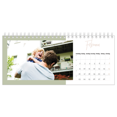 Skrivbordskalendrar — Kalender i naturfärger [Februari]