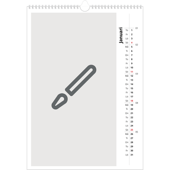 Fotokalender A3 Enkel — Designa din egna fotoprodukt