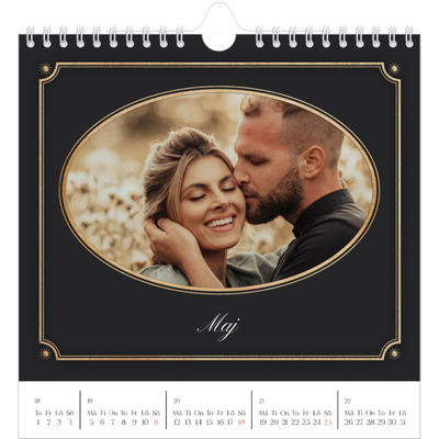 Årskalender kvadratisk — Klassisk vintage [omslag]