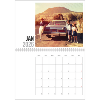 Fotokalender A3 Klassisk — Förkortad text