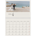 Fotokalender A3 Klassisk (30 x 40 cm) — Initialer i blom [Januari]