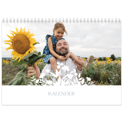 Fotokalender A3 Klassisk (30 x 40 cm) — Blommotiv [omslag]
