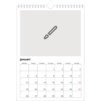 Fotokalender A4 Enkel — Designa din egna fotoprodukt