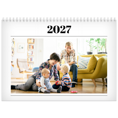 Fotokalender A3 Klassisk (30 x 40 cm) — Tidningsstil [omslag]