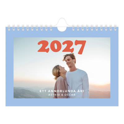Fotokalender A5 Enkel — Retro ramar [omslag]