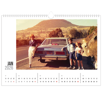 Fotokalender A3 Enkel — Förkortad text