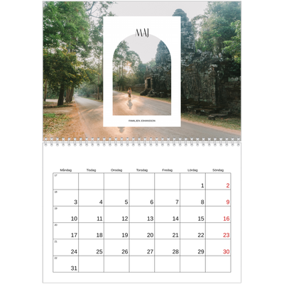 Fotokalender A3 Klassisk (30 x 40 cm) — Det öppna valvet [Maj]
