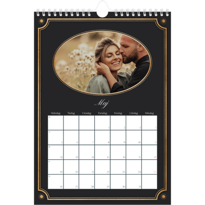 Fotokalender A4 Enkel (20 x 30 cm) — Klassisk vintage [omslag]
