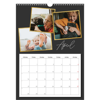 A3 Årskalender — Goda minnen [April]