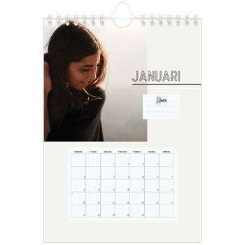 Fotokalender A5 Enkel — Notat till dig själv