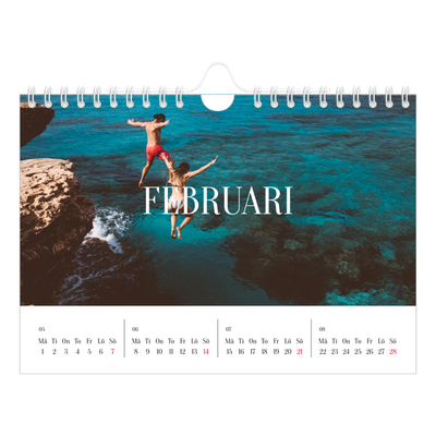 Fotokalender A5 Enkel — Oändlig flykt [Februari]