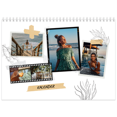 Fotokalender A3 Klassisk (30 x 40 cm) — Scrapbook stil [omslag]