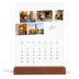 Skrivbordskalender med träställ - Stående — Stadssemester (vit) [Mars]