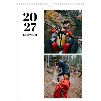 A3 Årskalender — Serif och ögonblick [omslag]