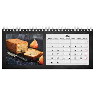 Skrivbordskalendrar — Svart tavla [Mars]