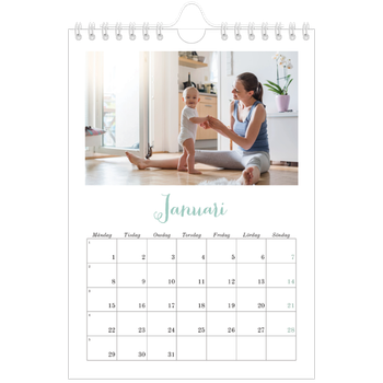 Fotokalender A5 Enkel — Hej världen