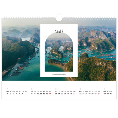 Fotokalender A3 Enkel — Det öppna valvet [Mars]