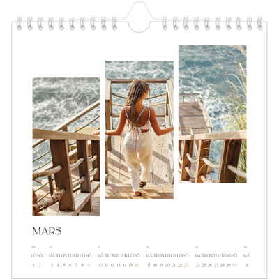 Årskalender kvadratisk — Resemosaiker [Mars]