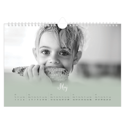 Fotokalender A4 Enkel — Grön dimma [omslag]