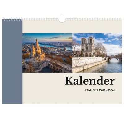 Fotokalender A3 Enkel — Världens sevärdheter [omslag]