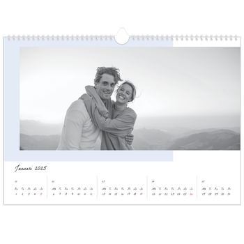 Fotokalender A3 Enkel — Färgglada ramar