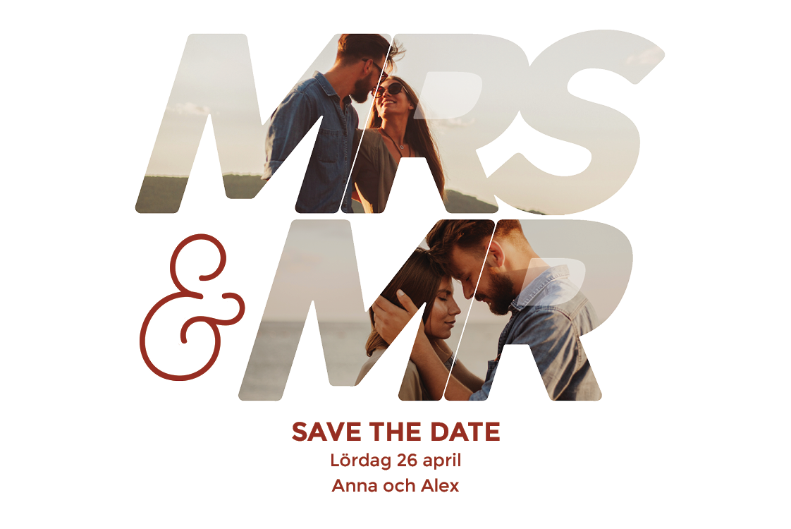 Save the date — Herr och fru
