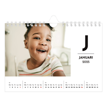 Fotokalender A5 Enkel — Bokstav i fokus
