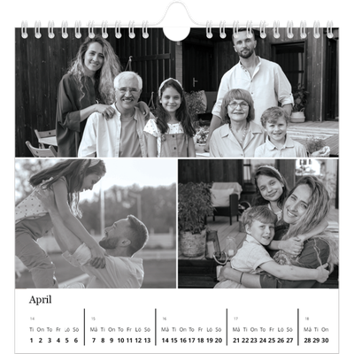 Årskalender kvadratisk — Bilder i fokus [April]