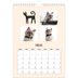 Fotokalender A4 Enkel (20 x 30 cm) — Kattassistentar och klotter [Februari]