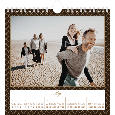 Årskalender kvadratisk — Geometriskt mönster [omslag]