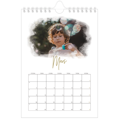 Fotokalender A5 Enkel — Fotoeffekter [Mars]