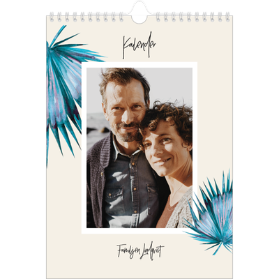 Fotokalender A4 Enkel (20 x 30 cm) — Målade blommor [omslag]