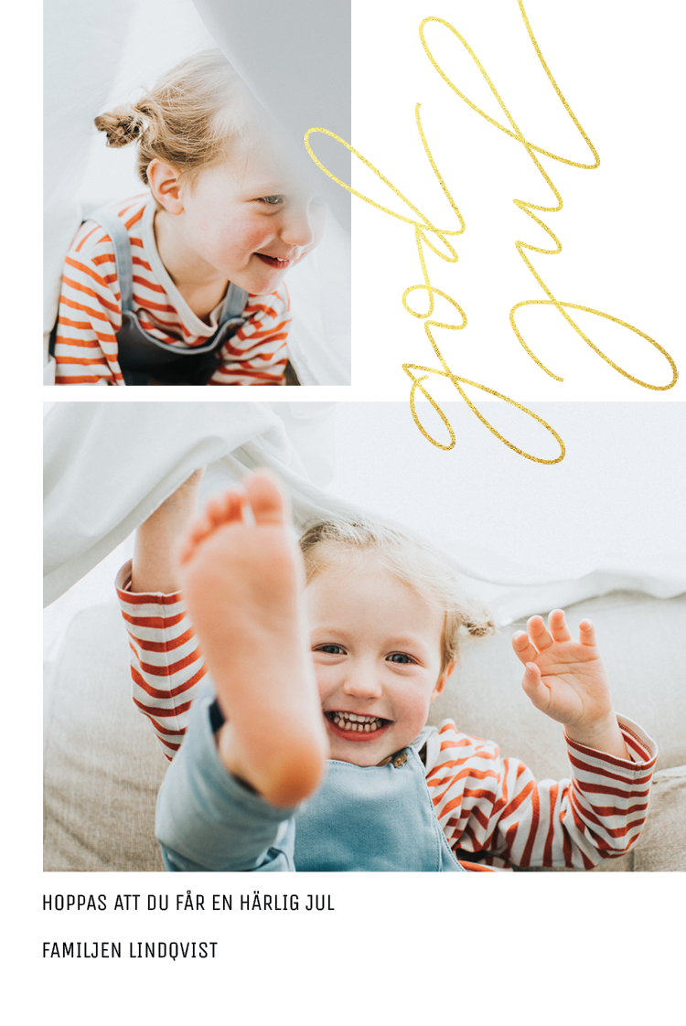 Fotokort — Modern julhälsning