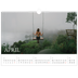 Fotokalender A3 Enkel — Enkel serif-teckensnitt [April]