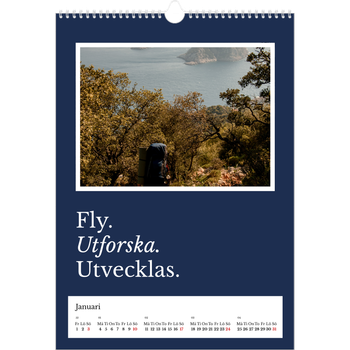 Fotokalender A3 Enkel — Redaktionell Jord