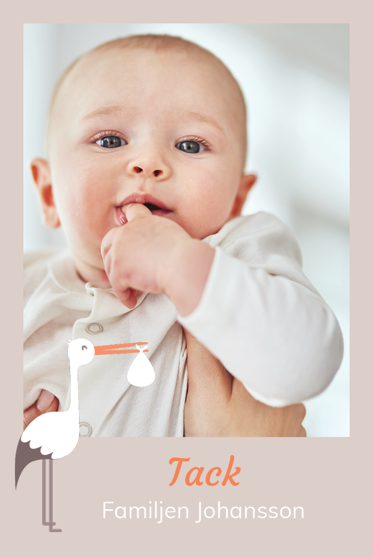 Tack — Min vän storken