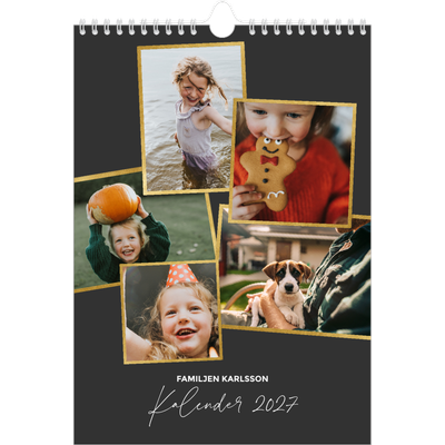 Fotokalender A4 Enkel (20 x 30 cm) — Goda minnen [omslag]
