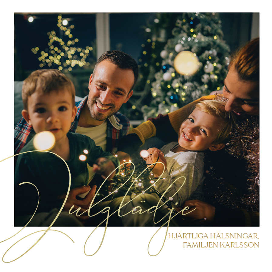 Fotokort — Julskrift