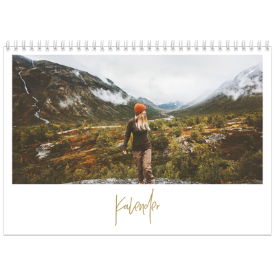 Fotokalender A3 Klassisk (30 x 40 cm) — Handskriven månad [omslag]