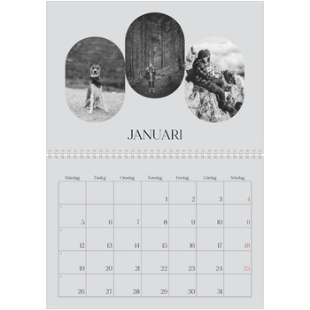 Fotokalender A3 Klassisk — Den öppna vägen