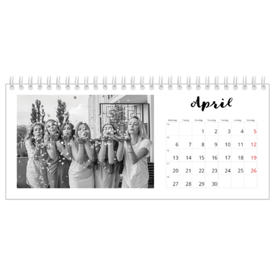 Skrivbordskalendrar — Handskriven [April]